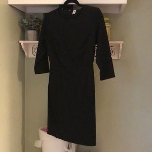 Black three quarter sleeve dress